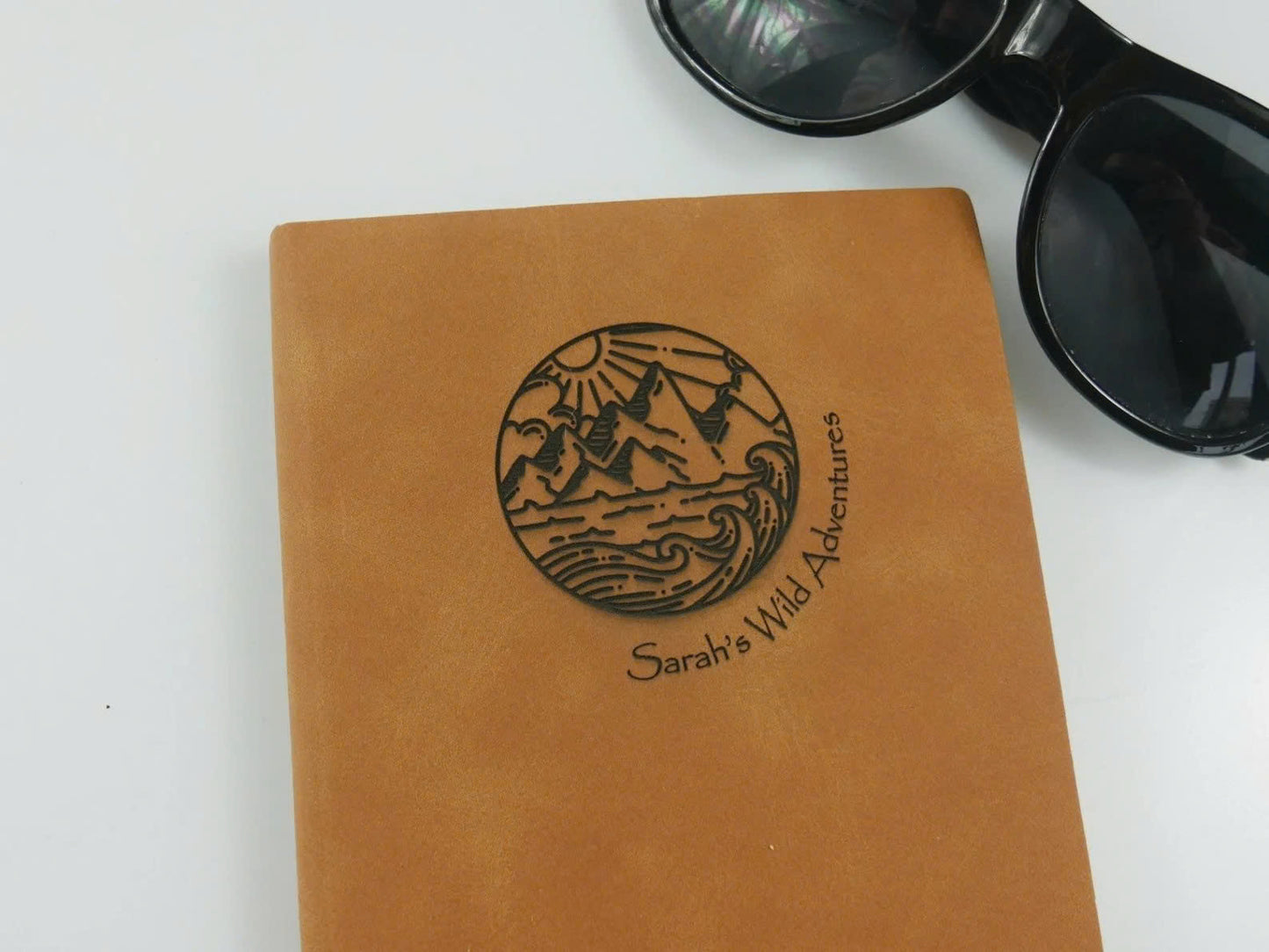 Personalised Vegan Leather Travel Journal