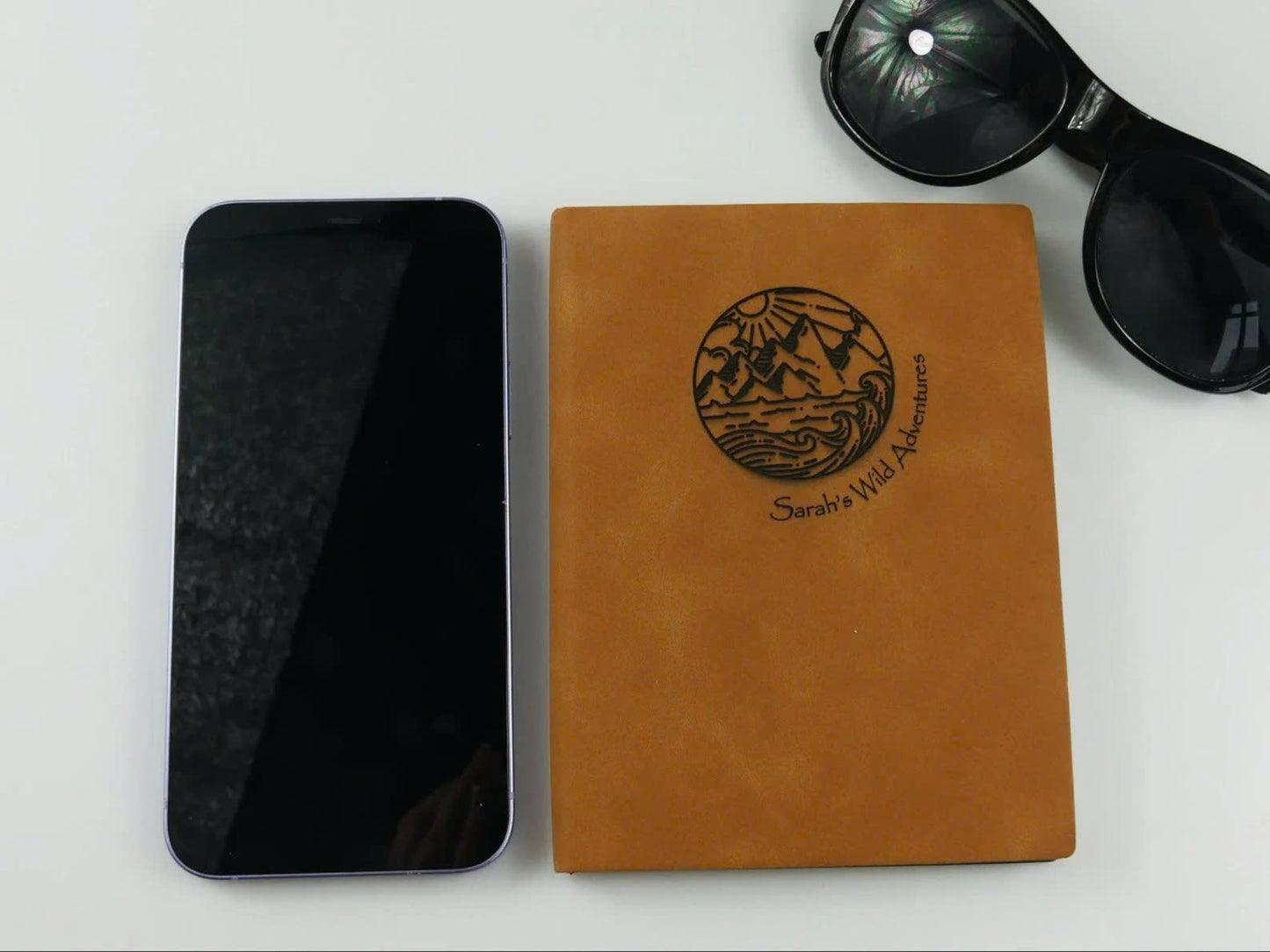 Personalised Vegan Leather Travel Journal