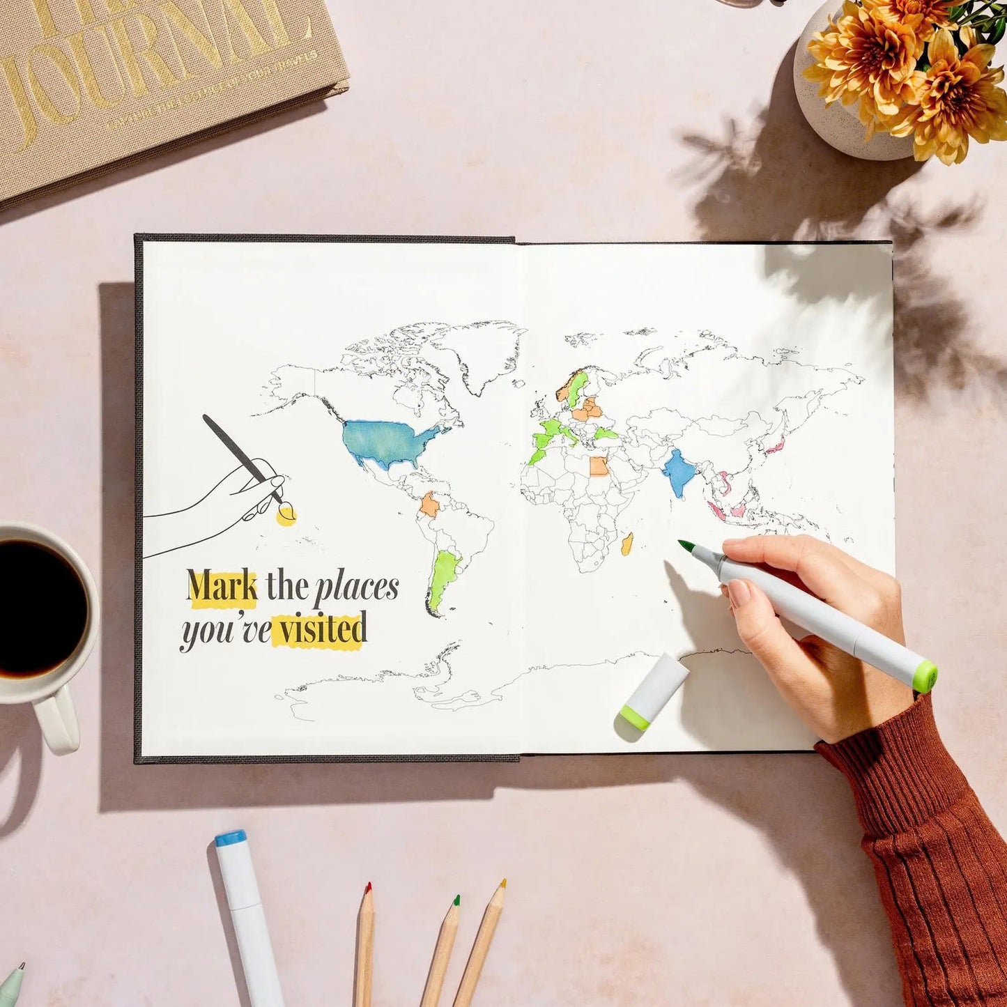 Luxury Guided Travel Journal – The Perfect Gift for Travel Lovers & Couples
