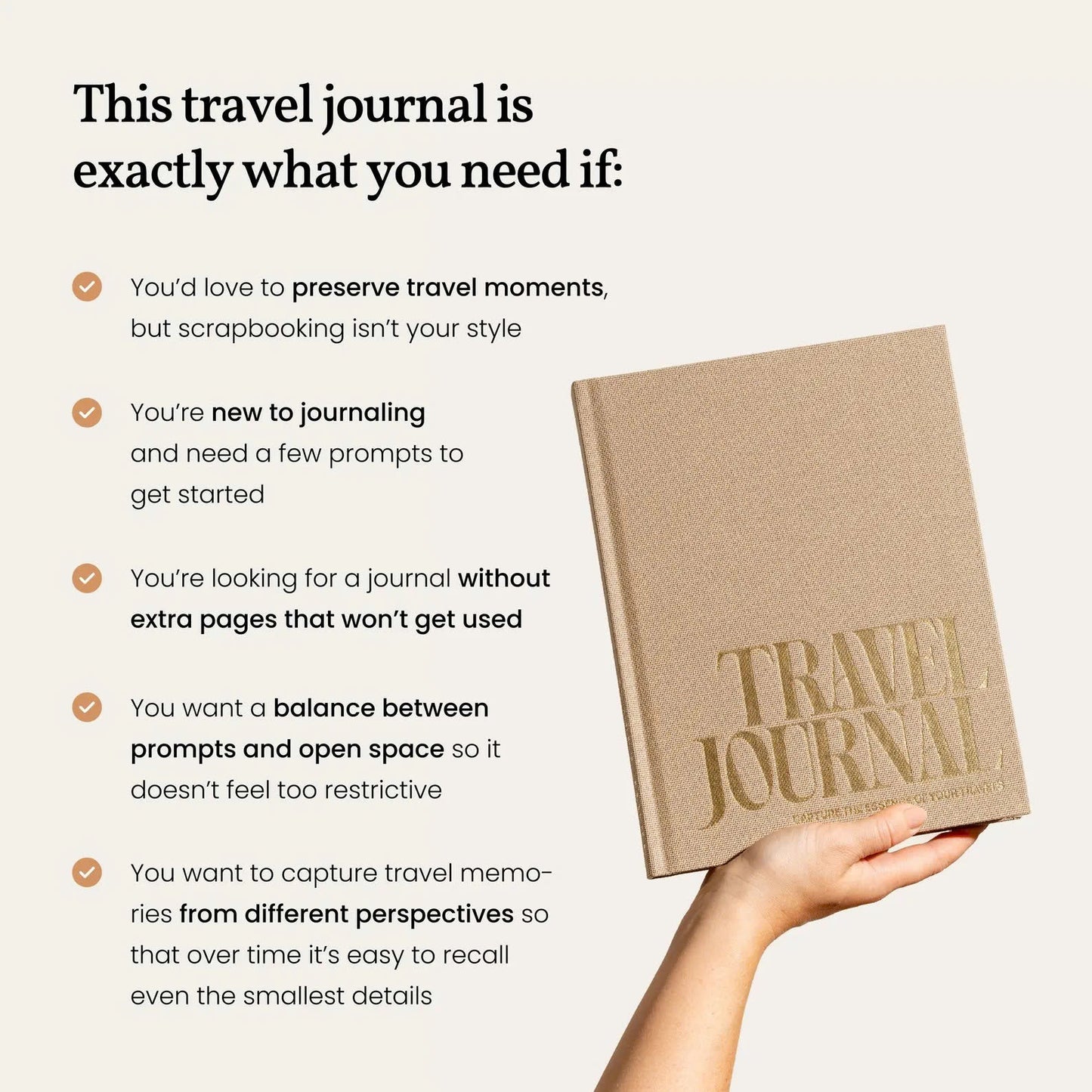 Luxury Guided Travel Journal – The Perfect Gift for Travel Lovers & Couples